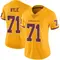 Women's Andrew Wylie Washington Commanders Color Rush Jersey - Limited Gold