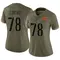 Women's Cornelius Lucas Washington Commanders 2022 Salute To Service Jersey - Limited Olive