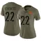 Women's Deshazor Everett Washington Commanders 2022 Salute To Service Jersey - Limited Olive