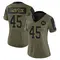 Women's Dominique Hampton Washington Commanders 2021 Salute To Service Jersey - Limited Olive