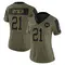 Women's Earnest Byner Washington Commanders 2021 Salute To Service Jersey - Limited Olive