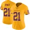 Women's Earnest Byner Washington Commanders Color Rush Jersey - Limited Gold