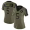 Women's Jayden Daniels Washington Commanders 2021 Salute To Service Jersey - Limited Olive