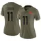 Women's Jeremy Chinn Washington Commanders 2022 Salute To Service Jersey - Limited Olive