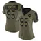 Women's Jer'Zhan Newton Washington Commanders 2021 Salute To Service Jersey - Limited Olive