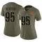 Women's Jer'Zhan Newton Washington Commanders 2022 Salute To Service Jersey - Limited Olive