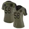 Women's Jordan Magee Washington Commanders 2021 Salute To Service Jersey - Limited Olive