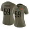 Women's Joshua Pryor Washington Commanders 2022 Salute To Service Jersey - Limited Olive