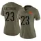 Women's Marshon Lattimore Washington Commanders 2022 Salute To Service Jersey - Limited Olive