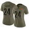 Women's Michael Davis Washington Commanders 2022 Salute To Service Jersey - Limited Olive