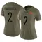 Women's Mike Sainristil Washington Commanders 2022 Salute To Service Jersey - Limited Olive