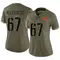 Women's Nick Allegretti Washington Commanders 2022 Salute To Service Jersey - Limited Olive