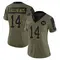 Women's Olamide Zaccheaus Washington Commanders 2021 Salute To Service Jersey - Limited Olive