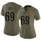 Women's Tyler Ott Washington Commanders 2022 Salute To Service Jersey - Limited Olive