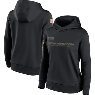 Women's Washington Commanders 2020 Salute to Service Performance Pullover Hoodie - Black