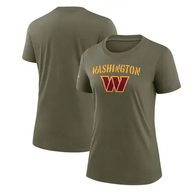 Women's Washington Commanders 2022 Salute To Service T-Shirt - Legend Olive