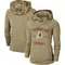 Women's Washington Commanders Khaki 2019 Salute to Service Therma Pullover Hoodie -