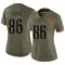 Women's Zach Ertz Washington Commanders 2022 Salute To Service Jersey - Limited Olive