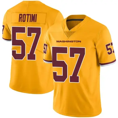 Youth Bunmi Rotimi Washington Commanders Color Rush Jersey - Limited Gold