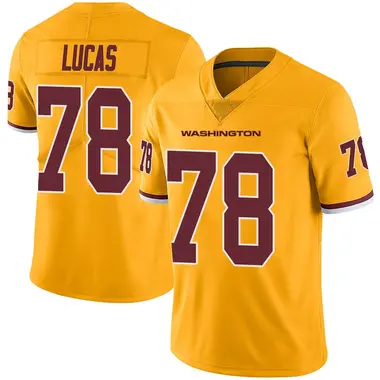 Youth Cornelius Lucas Washington Commanders Color Rush Jersey - Limited Gold