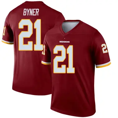 Youth Earnest Byner Washington Commanders Inverted Burgundy Jersey - Legend