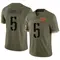 Youth Jayden Daniels Washington Commanders 2022 Salute To Service Jersey - Limited Olive