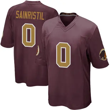 Youth Mike Sainristil Washington Commanders Burgundy Alternate Jersey - Game