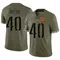 Youth Tyler Owens Washington Commanders 2022 Salute To Service Jersey - Limited Olive