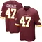 Youth Zane Gonzalez Washington Commanders Burgundy Team Color Jersey - Game