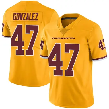 Youth Zane Gonzalez Washington Commanders Color Rush Jersey - Limited Gold